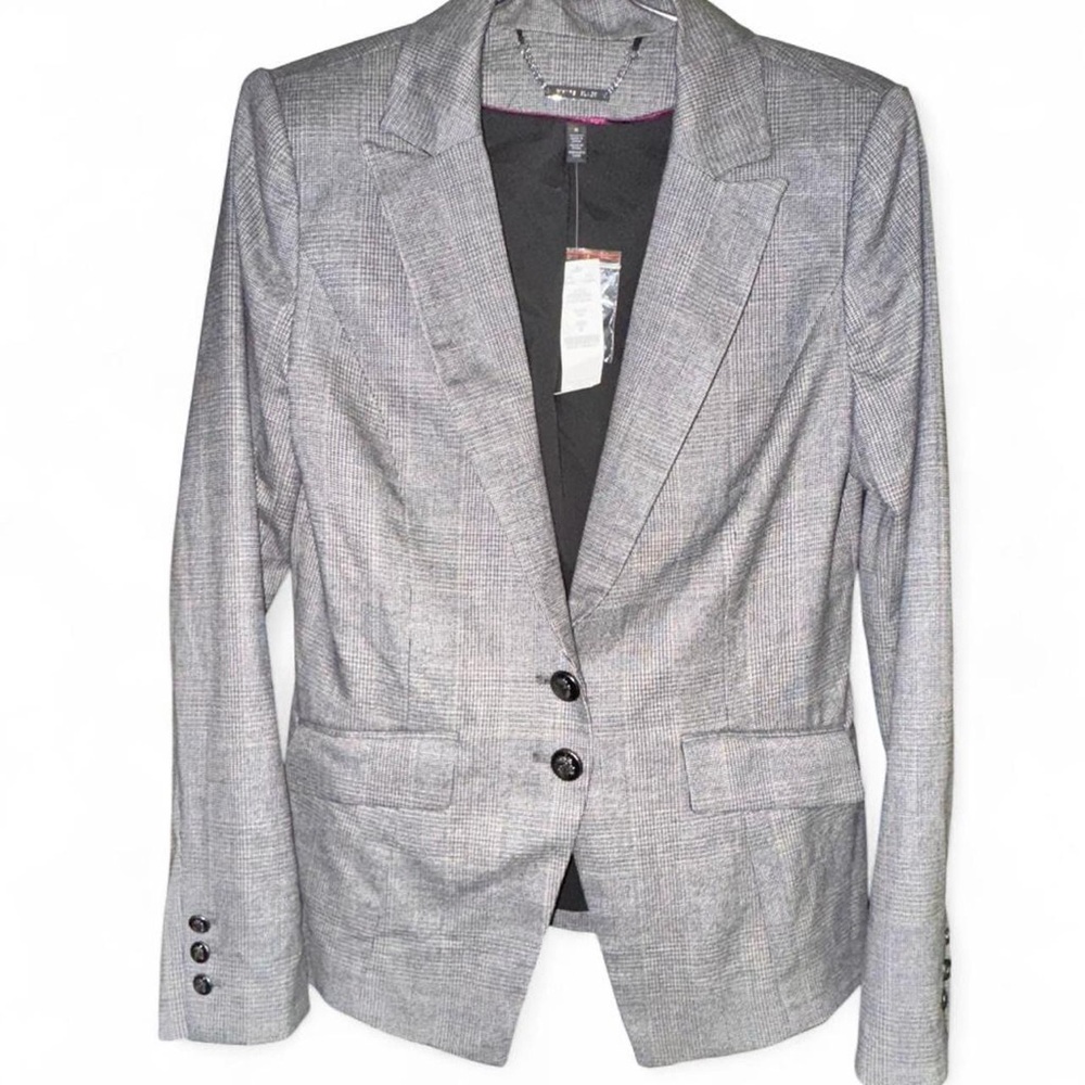 WHITE HOUSE BLACK MARKET Amelia Plaid Blazer, Size 6